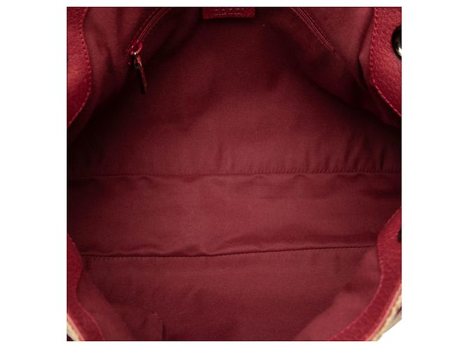 Borsa a spalla Gucci in tela GG marrone Eclipse Beige - vista 4
