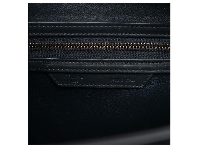 Luggage Céline Celine Arancione Micro Tricolor Borsa da Viaggio in Pelle - vista 5
