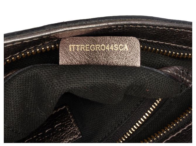 Borsa a tracolla in tela a quadri Supernova marrone e pelle metallica Burberry Bronzo - vista 6