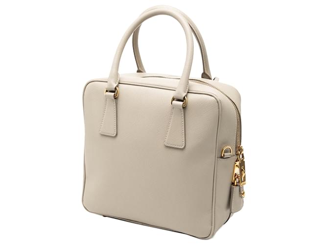 Borsa Prada Saffiano Lux Marrone Beige - vista 2