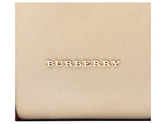 Borsa da bowling Alchester piccola in tela marrone di Burberry - vista 5