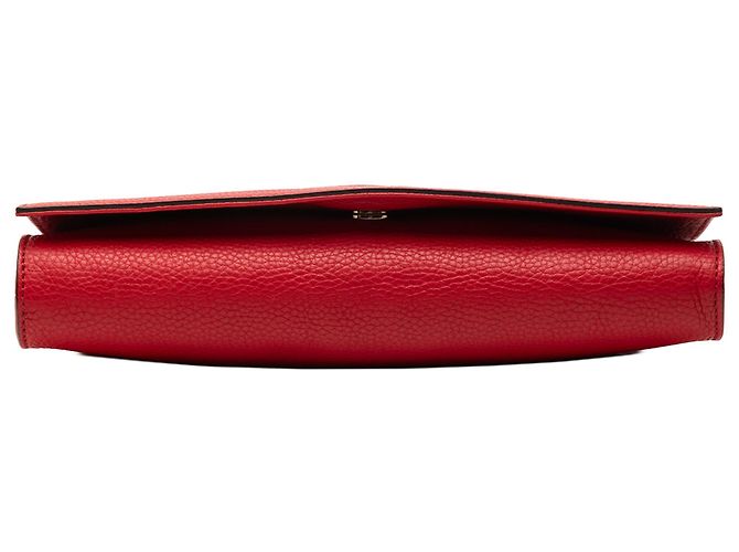 Clutch Disco Soho in pelle rossa Gucci Rosso - vista 3