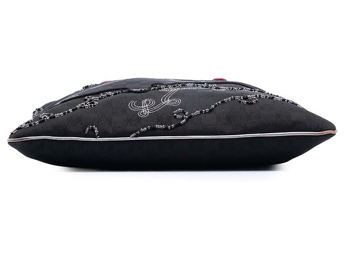 LOEWE Schwarze Anagram Perlen-Jacquard-Tasche - Ansicht 3