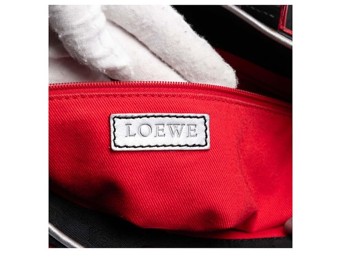 LOEWE Schwarze Anagram Perlen-Jacquard-Tasche - Ansicht 5