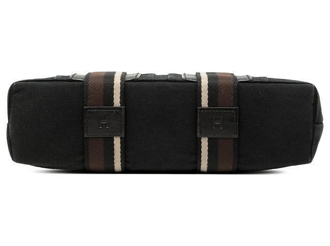 Hermès Schwarze Canvas Sac Troca Horizontal PM - Ansicht 3