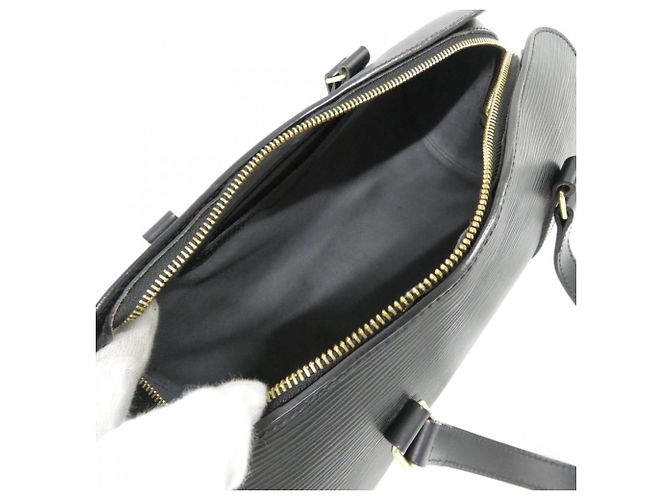 Borsa Louis Vuitton Epi Soufflot M52222 Nero - vista 10