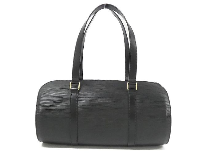 Borsa Louis Vuitton Epi Soufflot M52222 Nero - vista 2
