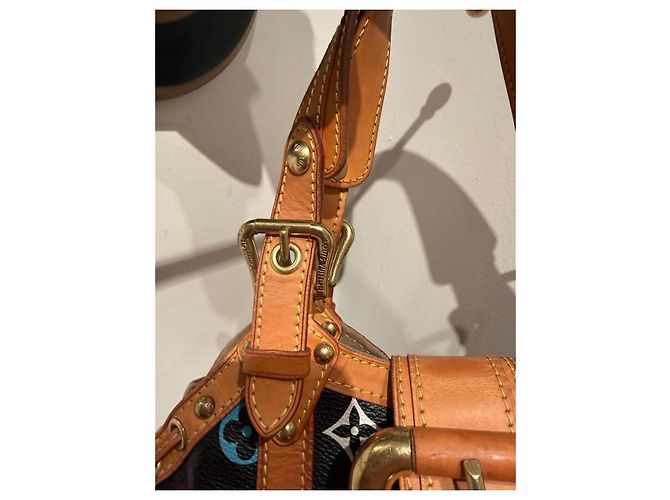 Louis Vuitton Theda Handtasche Schwarz Mehrfarbiges Monogramm Mehrfarben - Ansicht 4