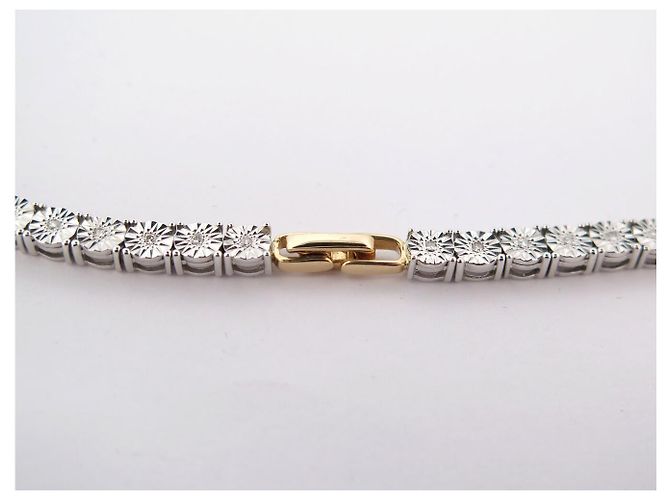 NUOVO COLLANA MAUBOUSSIN UNA CENA A CABOURG IN ARGENTO 925 ORO 18K DIAMANTI - vista 4