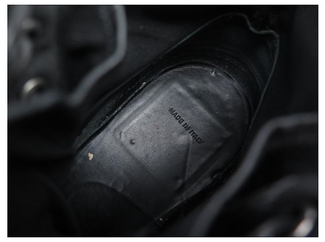 STIVALI ALLA CAVIGLIA LOUIS VUITTON HARLEM MONOGRAM ECLIPSE 6.5 41.5 FR Nero - vista 12