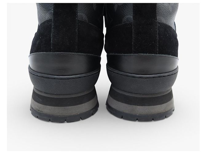 STIVALI ALLA CAVIGLIA LOUIS VUITTON HARLEM MONOGRAM ECLIPSE 6.5 41.5 FR Nero - vista 5