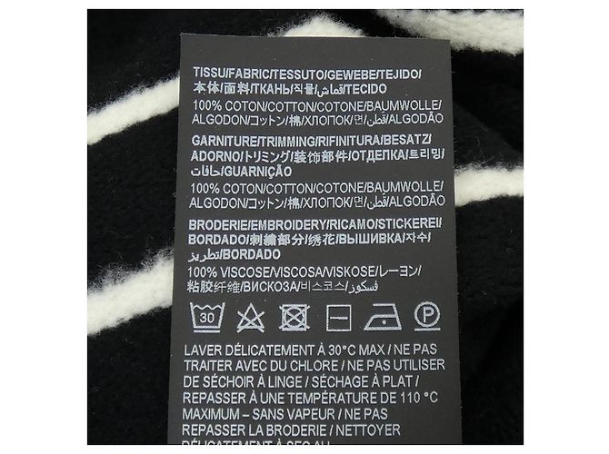 Yves Saint Laurent Saint Laurent Hoodie Schwarz Weiß - Ansicht 3
