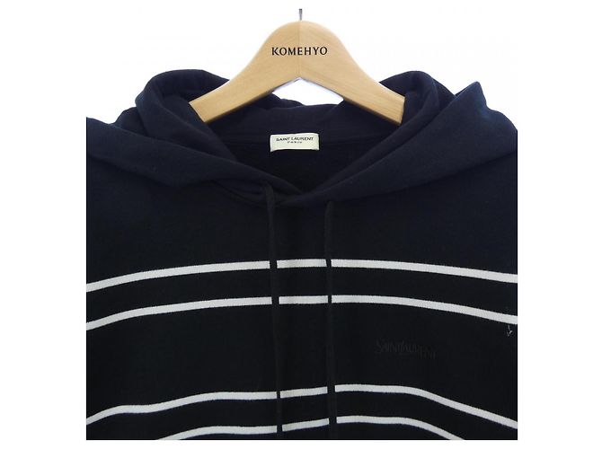 Yves Saint Laurent Saint Laurent Hoodie Schwarz Weiß - Ansicht 5