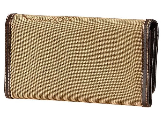 Prada Logo Jacquard Canvas Leder Langbörse - Ansicht 2