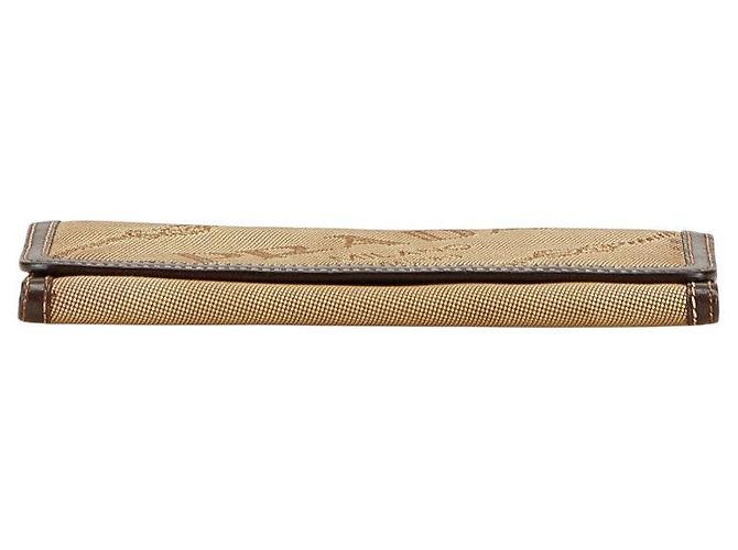 Prada Logo Jacquard Canvas Leder Langbörse - Ansicht 3