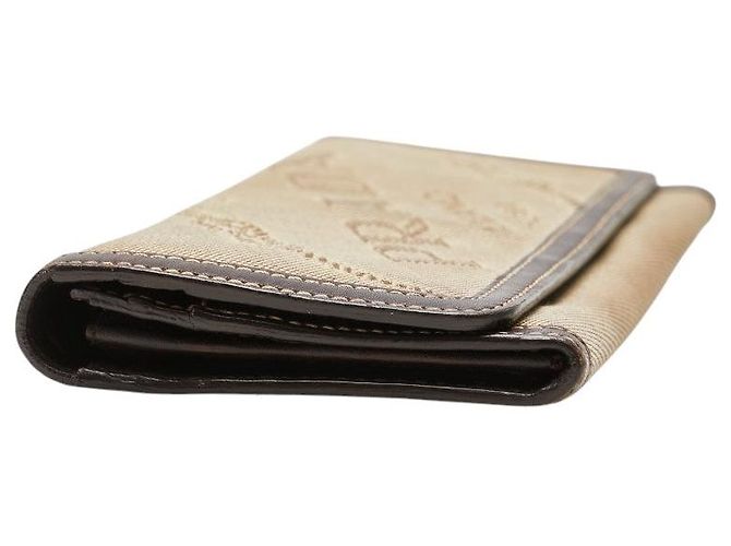 Prada Logo Jacquard Canvas Leder Langbörse - Ansicht 4