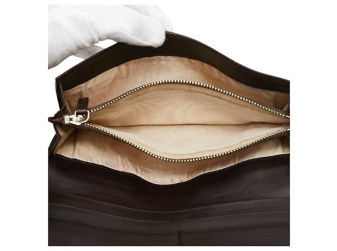 Prada Logo Jacquard Canvas Leder Langbörse - Ansicht 7