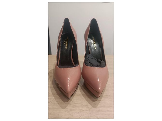 Yves Saint Laurent Décolleté Janis 105 Rosa Pelle - vista 2
