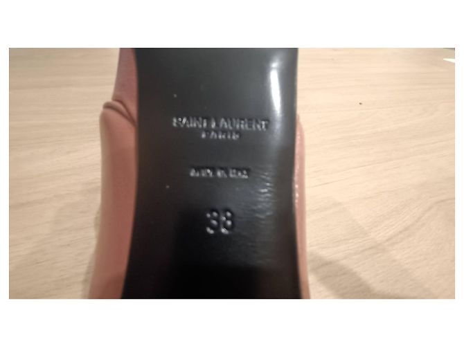Yves Saint Laurent Décolleté Janis 105 Rosa Pelle - vista 4