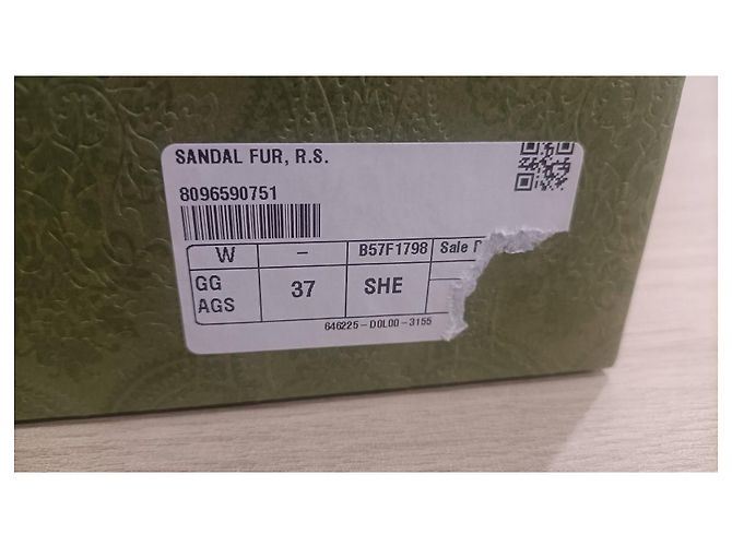 Mule Gucci in Pelle Sintetica Verde scuro - vista 9