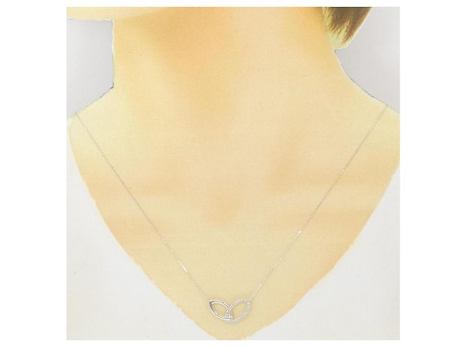 Autre Marque Collana con diamanti Au750 Argento - vista 6