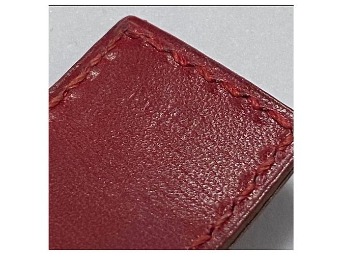 Bracciale Hermès in pelle rossa Rosso - vista 15
