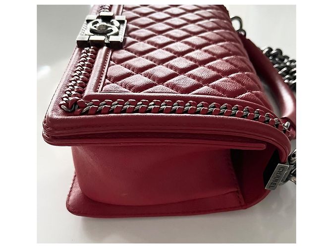 Chanel Boy Medium Limitierte Auflage Rot - Ansicht 10