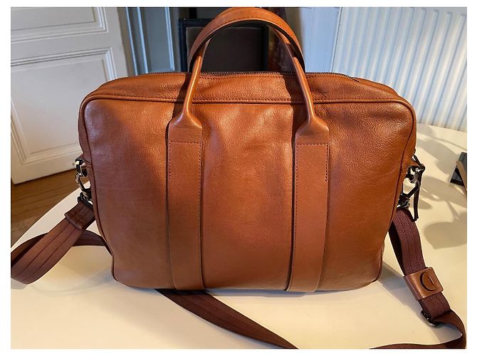 LONGCHAMP 3D Document Holder with Shoulder Strap Caramel - view 11