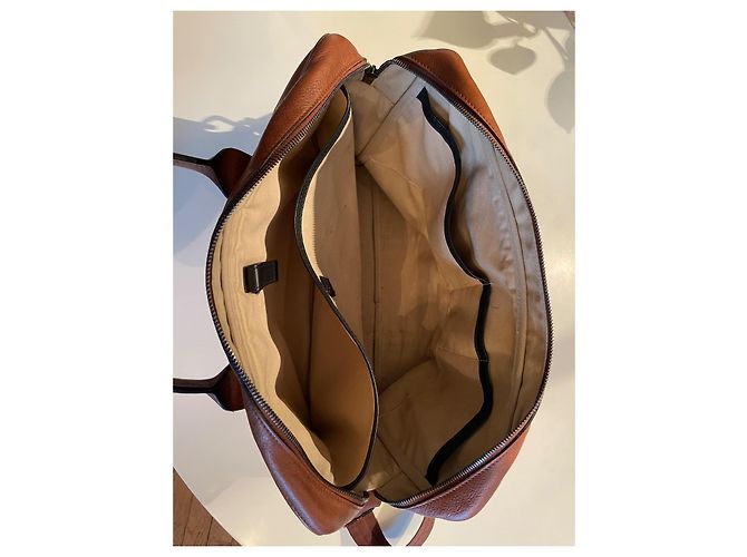 LONGCHAMP 3D Document Holder with Shoulder Strap Caramel - view 3