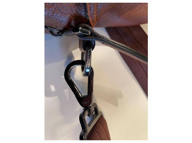 LONGCHAMP 3D Document Holder with Shoulder Strap Caramel - view 6