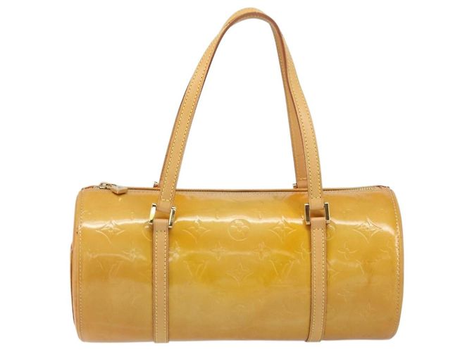 LOUIS VUITTON Borsa a Mano Monogram Vernis Bedford Beige M91006 LV Auth 169229 - vista 13