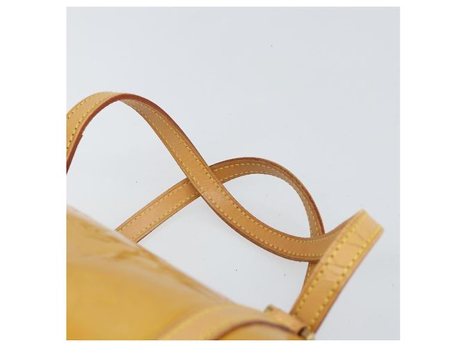 LOUIS VUITTON Borsa a Mano Monogram Vernis Bedford Beige M91006 LV Auth 169229 - vista 14