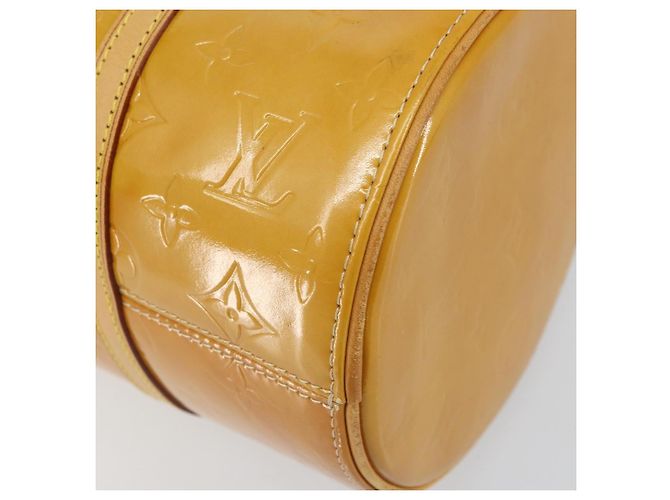 LOUIS VUITTON Borsa a Mano Monogram Vernis Bedford Beige M91006 LV Auth 169229 - vista 8