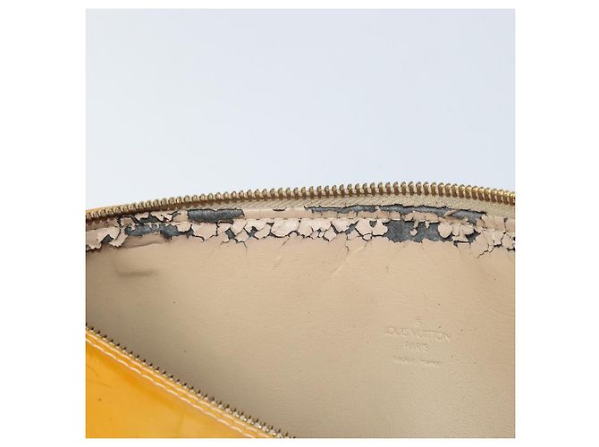 LOUIS VUITTON Borsa a Mano Monogram Vernis Bedford Beige M91006 LV Auth 169229 - vista 9