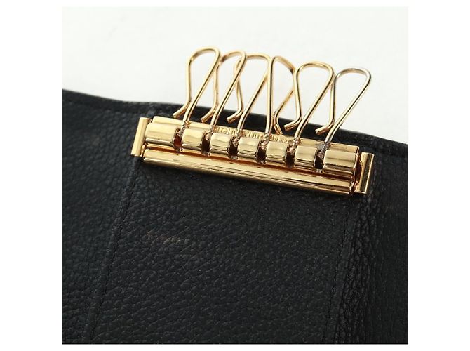 LOUIS VUITTON Monogram Empreinte Multicles 6 Key Case Black M64421 Auth 168814V - view 10