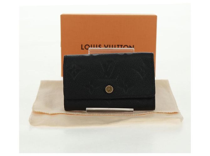 LOUIS VUITTON Monogram Empreinte Multicles 6 Key Case Black M64421 Auth 168814V - view 12