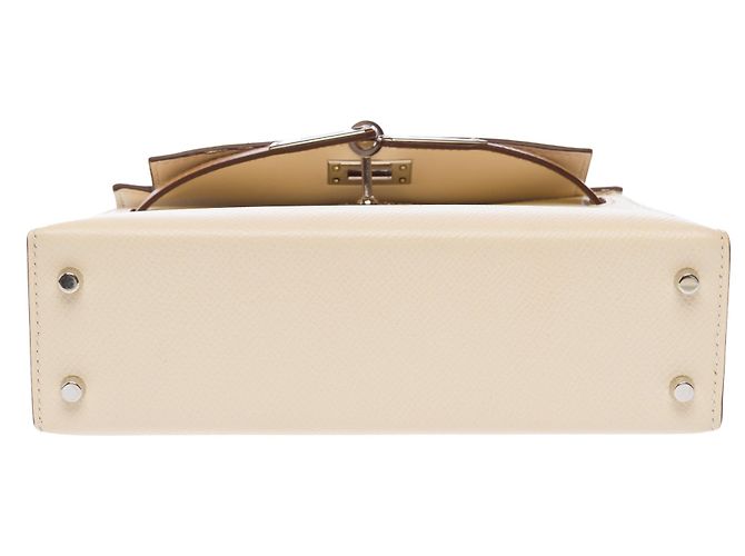 Hermès Bolso HERMES Kelly Mini en Cuero Beige - 103281 - vista 11