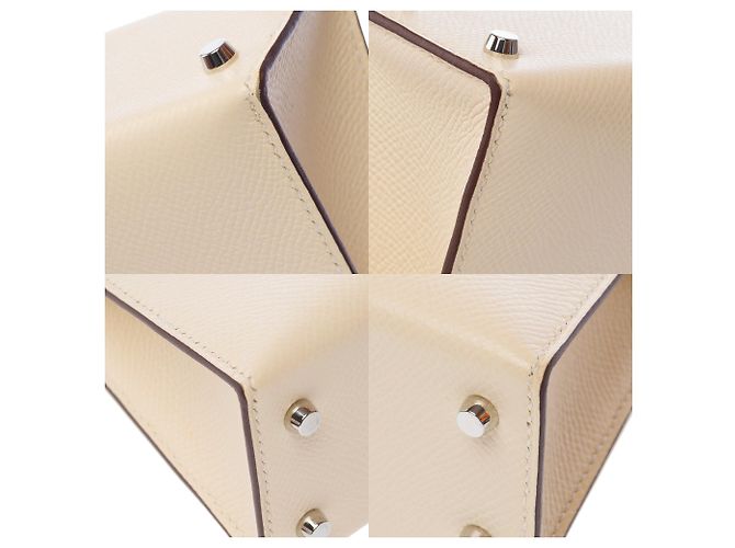 Hermès Bolso HERMES Kelly Mini en Cuero Beige - 103281 - vista 12