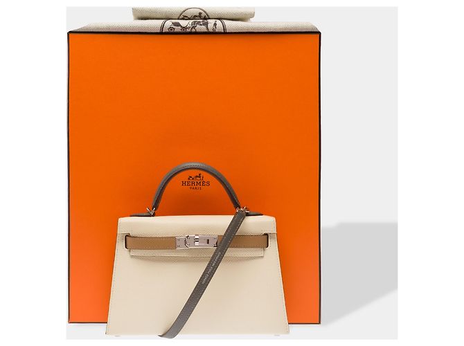 Hermès Bolso HERMES Kelly Mini en Cuero Beige - 103281 - vista 2