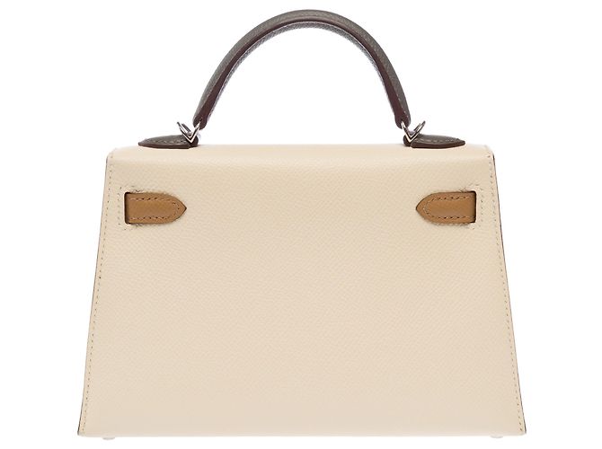 Hermès Bolso HERMES Kelly Mini en Cuero Beige - 103281 - vista 4