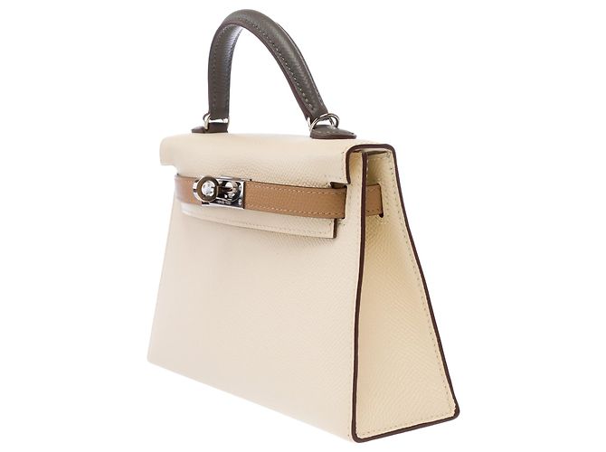 Hermès Bolso HERMES Kelly Mini en Cuero Beige - 103281 - vista 5