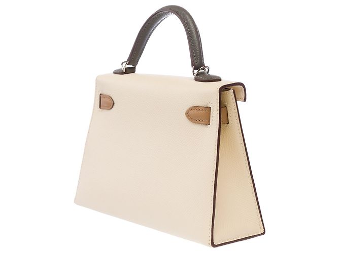 Hermès Bolso HERMES Kelly Mini en Cuero Beige - 103281 - vista 6