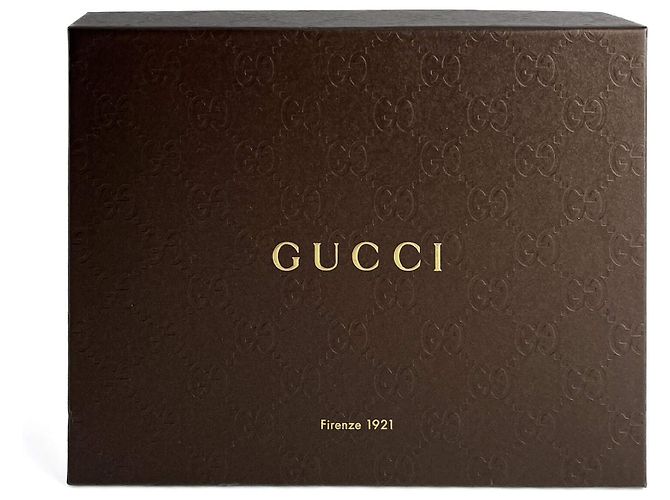 Gucci Blondie Mini Bolsa de Couro Exótico com Aba Bege x Marrom - vista 16
