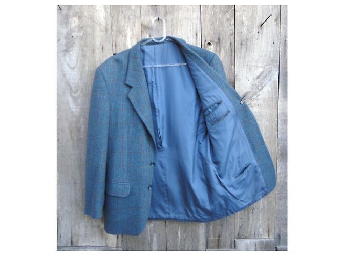 Autre Marque Accent Tweedjacke Blau Größe 50 - Ansicht 5