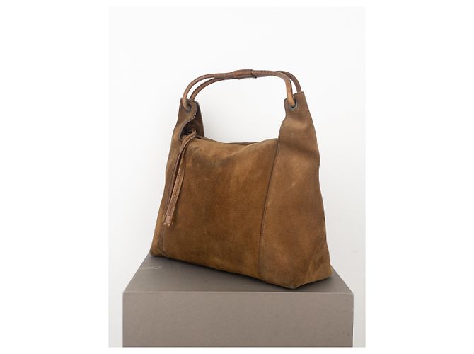 Borsa hobo in suede Gucci di Tom Ford degli anni 2000 - vista 2