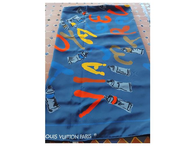 Louis Vuitton Viaggi e tubi di gouache Blu - vista 6