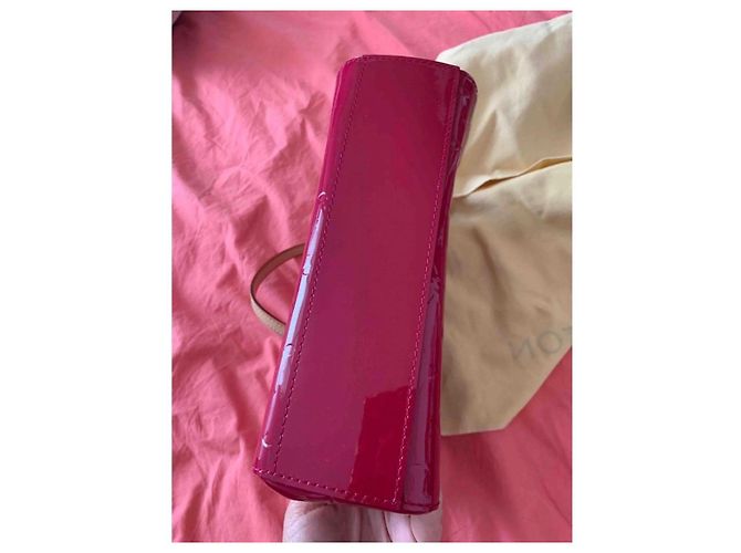 Sac à main Louis Vuitton Catalina PM Cuir Vernis Fuchsia Fuschia - vue 6