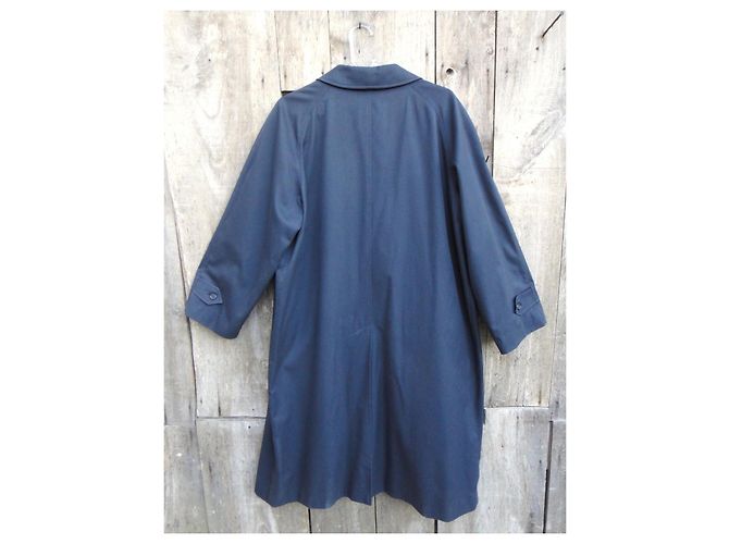 Impermeable Burberry de gabardina azul marino - vista 4