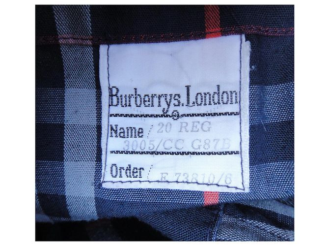 Impermeable Burberry de gabardina azul marino - vista 5
