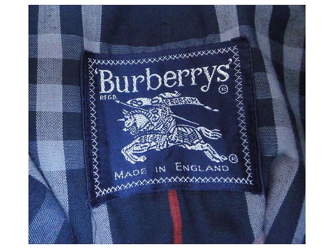 Impermeable Burberry de gabardina azul marino - vista 7